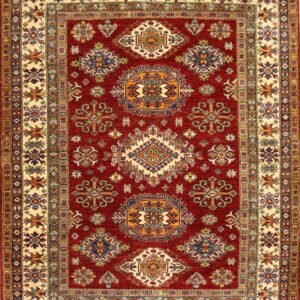 Afghan Handmade Rug -Stock #Q-1974-Size- 203X160-Cm-7.2X5.2Ft.