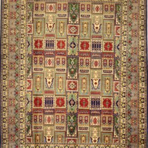 Afghan Handmade Rug -Stock #MZ-60-Size- 292X206 Cm-9.5x6.7Ft. 