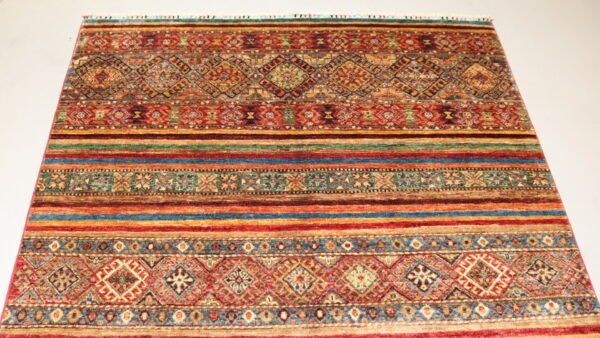 Afghan Handmade Rug -Stock #AR-1947-Size- 200X154 Cm-6.5x5.05Ft. - Image 20