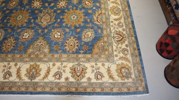 Afghan Handmade Blue Area Ziegler Rugs,STOCK #CH-695- 427 X 301 Cm, 10 X 14 Ft. - Image 3