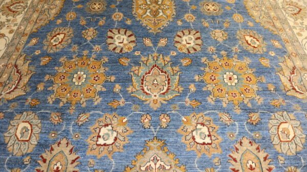 Afghan Handmade Blue Area Ziegler Rugs,STOCK #CH-695- 427 X 301 Cm, 10 X 14 Ft. - Image 8