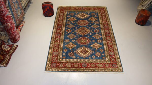 Afghan Handmade Rug -Stock #Q-B302-Size- 269X181 Cm-8.8x5.9Ft. - Image 2