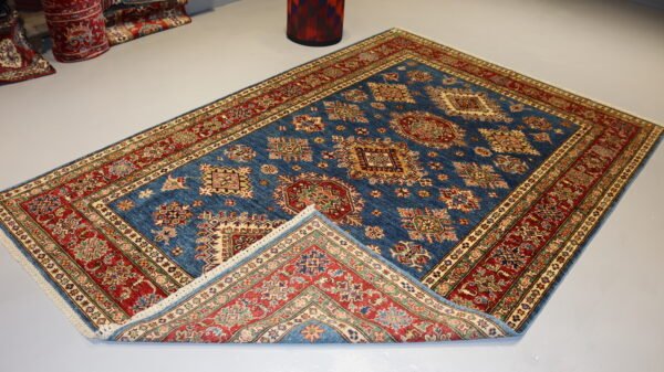 Afghan Handmade Rug -Stock #Q-B302-Size- 269X181 Cm-8.8x5.9Ft. - Image 4