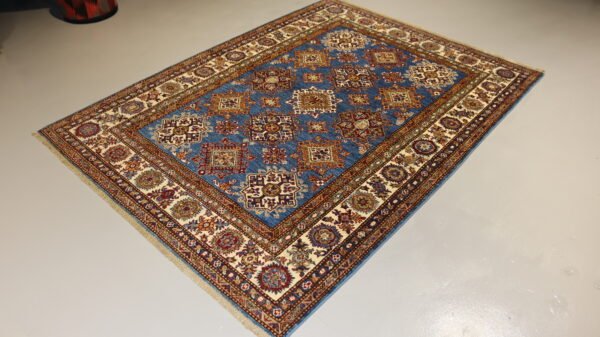 Afghan Handmade Rug -Stock #Q-1972-Size- 210X155Cm-6.8X5Ft. - Image 9