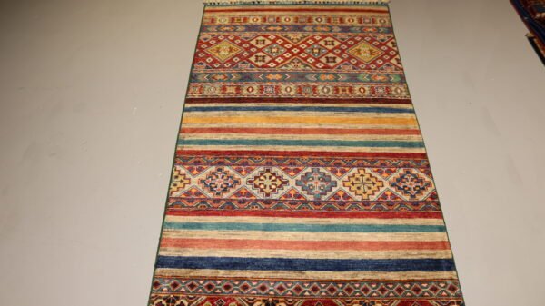 Afghan Handmade Rug -Stock #AR-1963-Size-301X85Cm-9.8x2.7Ft. - Image 5