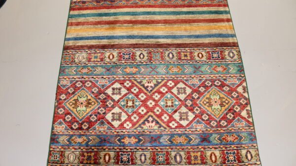 Afghan Handmade Rug -Stock #AR-1963-Size-301X85Cm-9.8x2.7Ft. - Image 6