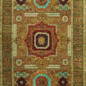 Afghan Handmade Rug -Stock #MK-B125-Size-320X209Cm-10.4X6.8Ft