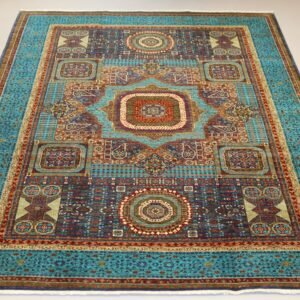 Afghan Handmade Rug -Stock #MK-19-Size-290X203-Cm-9.5x6.6FT