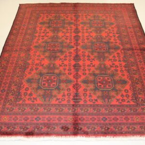 Afghan Handmade Rug -Stock #K-B416-Size-198X153-Cm-6.4x5.1FT