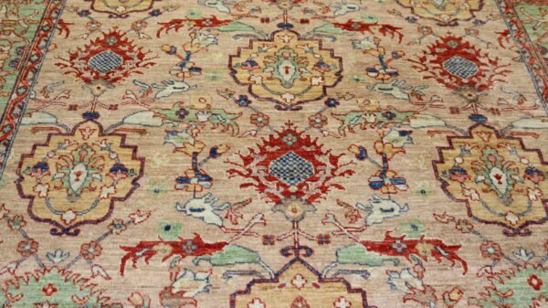 Afghan Handmade Rug -Stock #CH-837-Size-293X200-CM 9.6x6.5FT - Image 6