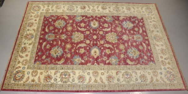 Afghan Handmade Rug -Stock #CH-842-Size-296X209-CM 9.7x6.8FT1330 - Image 10