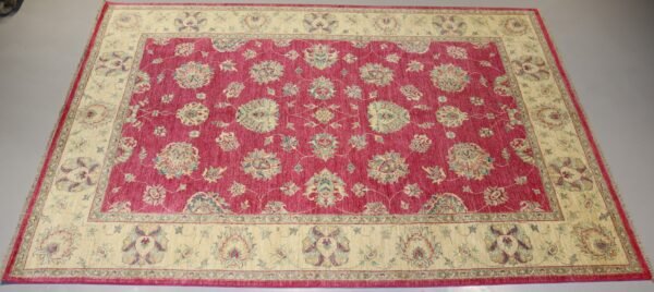 Afghan Handmade Rug -Stock #CH-849-Size-293X201-CM 9.6x6.7FT - Image 10