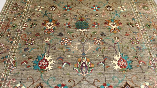 Afghan Handmade Rug -Stock #AR-2243-Size-290X203-CM-9.51×6.66FT "https://Afghan Carpet center website.com - Image 3