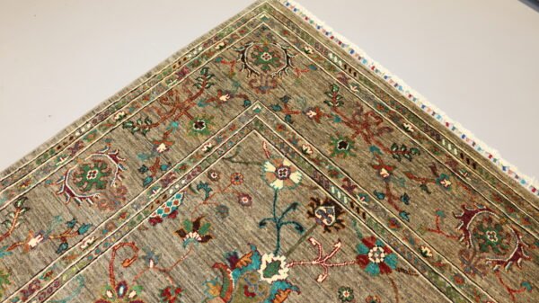 Afghan Handmade Rug -Stock #AR-2243-Size-290X203-CM-9.51×6.66FT "https://Afghan Carpet center website.com - Image 6