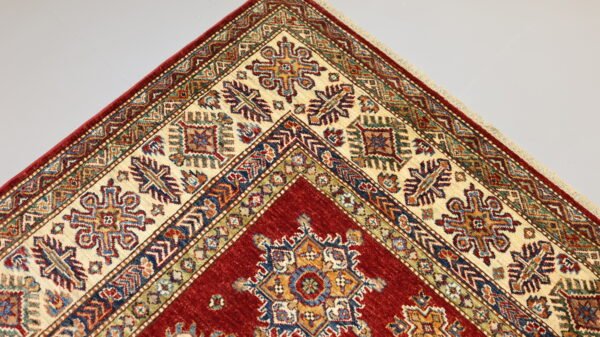 Afghan Handmade Red Rug -Stock #Q-1614-Size-306X211Cm–10.03X6.92Ft. - Image 12