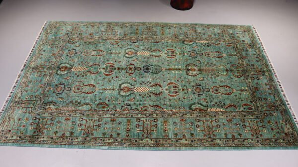 (Stock #AR-2317) – Size: 305 x 200 CM (10.0 x 6.5 FT) Vibrant multicolored traditional design featuring rich reds, earthy tones, and intricate patterns. - Image 6