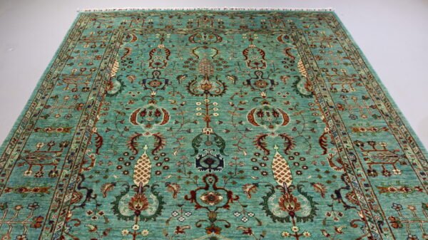 (Stock #AR-2317) – Size: 305 x 200 CM (10.0 x 6.5 FT) Vibrant multicolored traditional design featuring rich reds, earthy tones, and intricate patterns. - Image 7