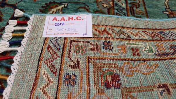 (Stock #AR-2317) – Size: 305 x 200 CM (10.0 x 6.5 FT) Vibrant multicolored traditional design featuring rich reds, earthy tones, and intricate patterns. - Image 9
