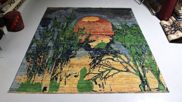 "Nature-Inspired Sunset Rug: A Colorful Artistic Statement for Your Home"(Stock #CH-900) – Size: 297 x 261 CM (9.7x 8.5 FT)