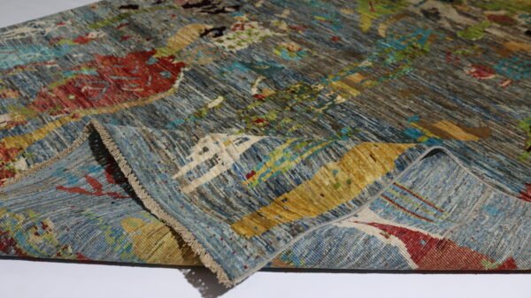 Modern Abstract Handmade Rug – Premium Wool, Vibrant Colors, Unique Artistic Design(Stock #CH-918) – Size: 298 x 204 CM (9.7x 6.6 FT) - Image 6